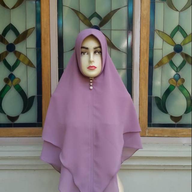 Khimar syari 2 layer