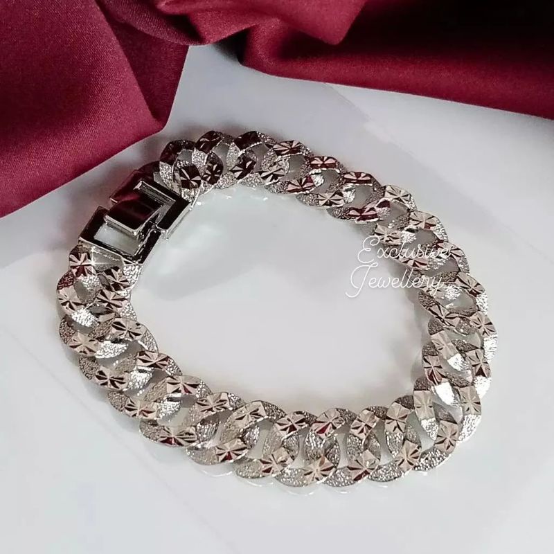 Luxuriousjewelery- Gelang tangan sisik naga Replika Berlian