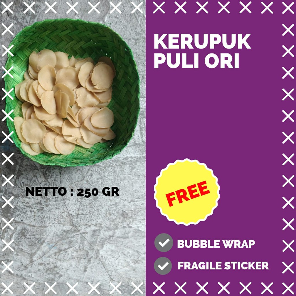 

Kerupuk Puli Ori Mentah 250 gram