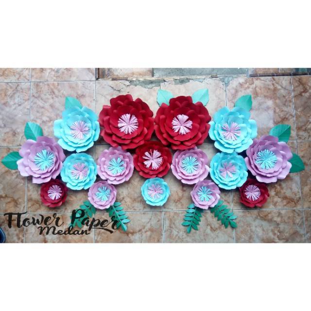 

FLOWER PAPER / PAPER FLOWER/ BUNGA KERTAS DEKORASI (BACKDROPwew