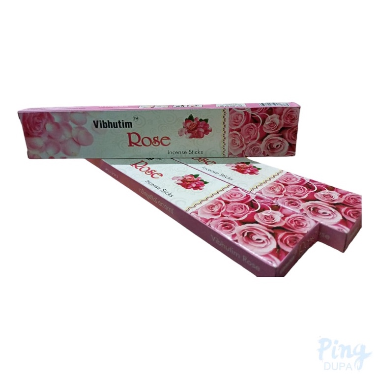 Dupa Rose Vibhutim Aroma Mawar Handmade by Bic India Isi 20 Batang Hio