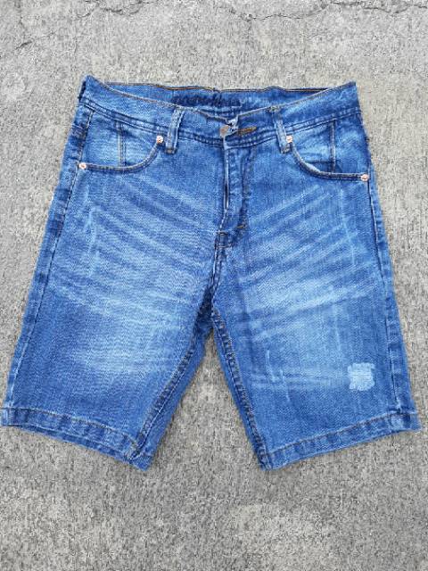 Celana jeans sobek pendek pria dodikies jeans pendek pria