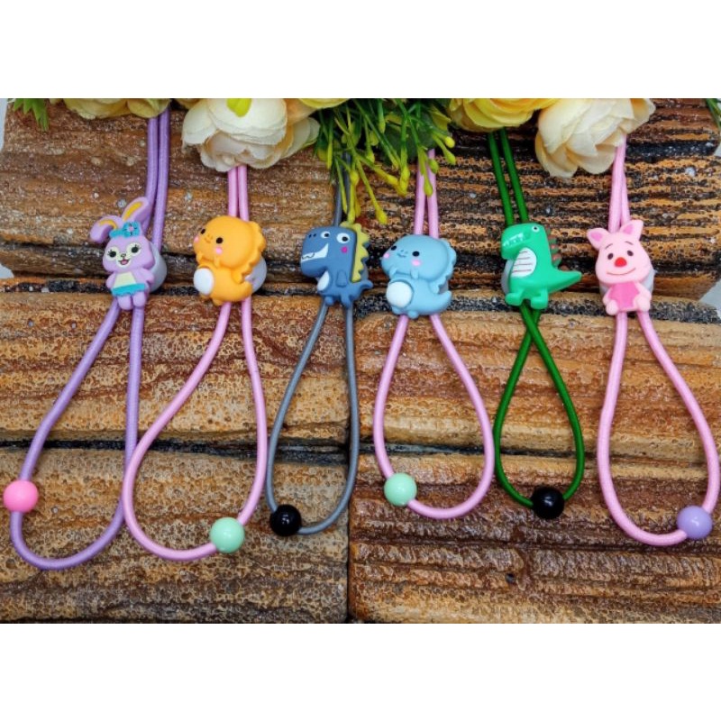 Strap Masker Anak Karakter Strap Masker Lucu Kalung Masker Boneka Tali Masker Karakter Cowok
