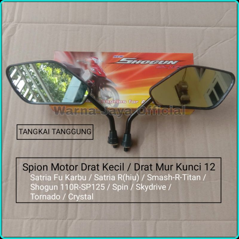 Spion Motor Suzuki Drat Kecil Kunci 12 Satria Fu Karbu / Shogun / Smash / SkyDrive Spin Spion Sepion