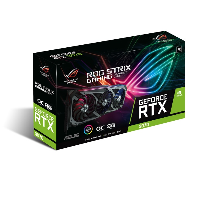 VGA ASUS RTX 3070 Ti ROG STRIX OC 8GB DDR6X - Nvidia GeForce 3070Ti