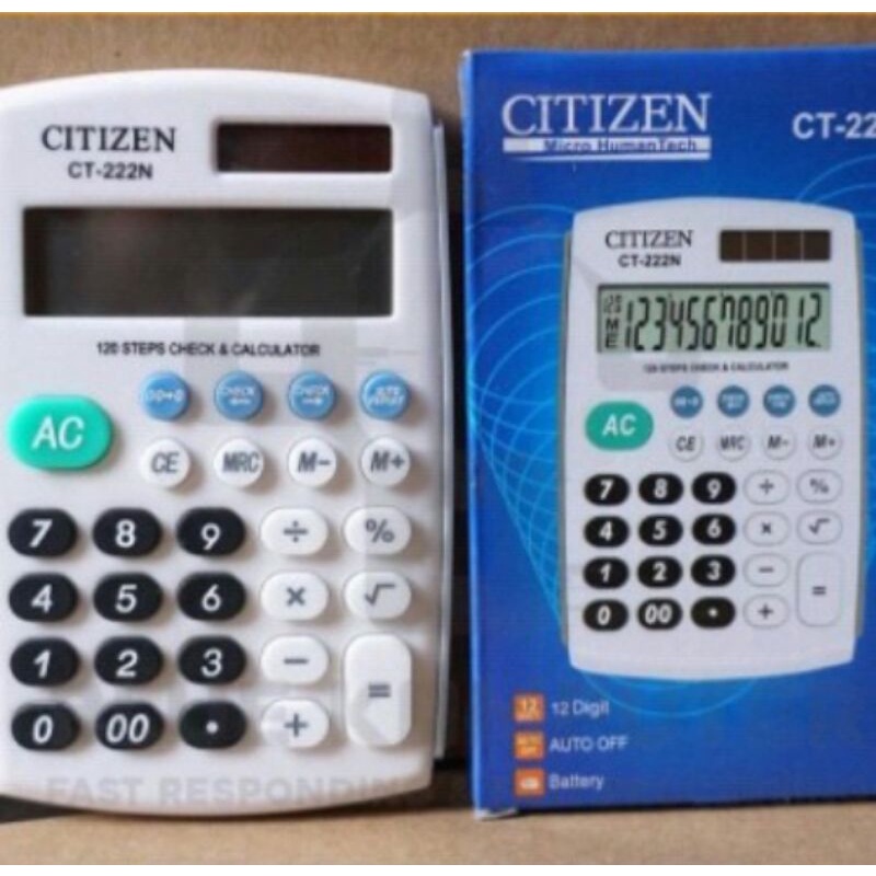 

Kalkulator Citizen Ct 222N 12 Digit/Kalkulator murah