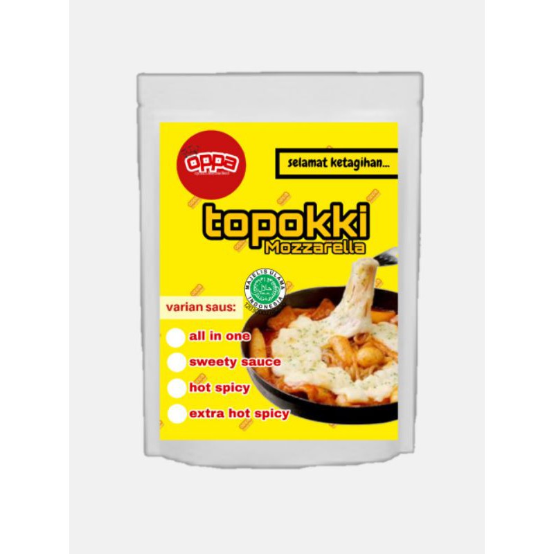 

[Agen] TOPOKKI/ tteokbokki/ topoki MOZZA SMALL makanan korea korean food frozen instan halal murah