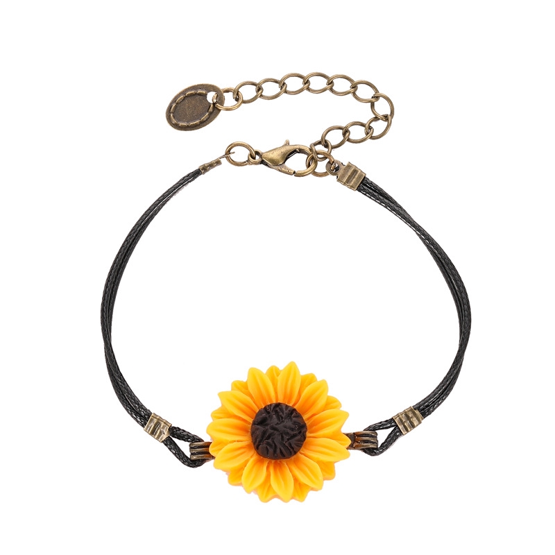 Gelang Aster Kecil Versi Korea Gelang Gadis Bunga Matahari Kipas Sastra / Gaya Retro