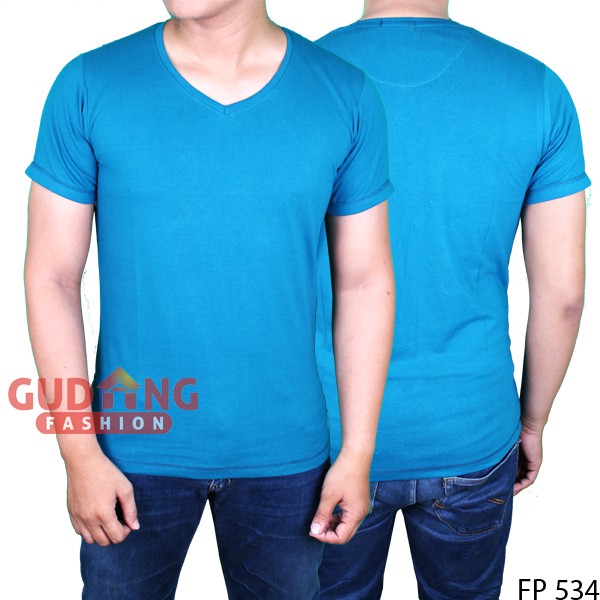 T Shirt V Neck Pendek FP 534