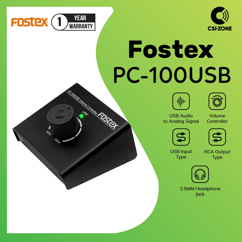 Jual Fostex Pc 100usb Dac Volume Controller Indonesia Shopee Indonesia
