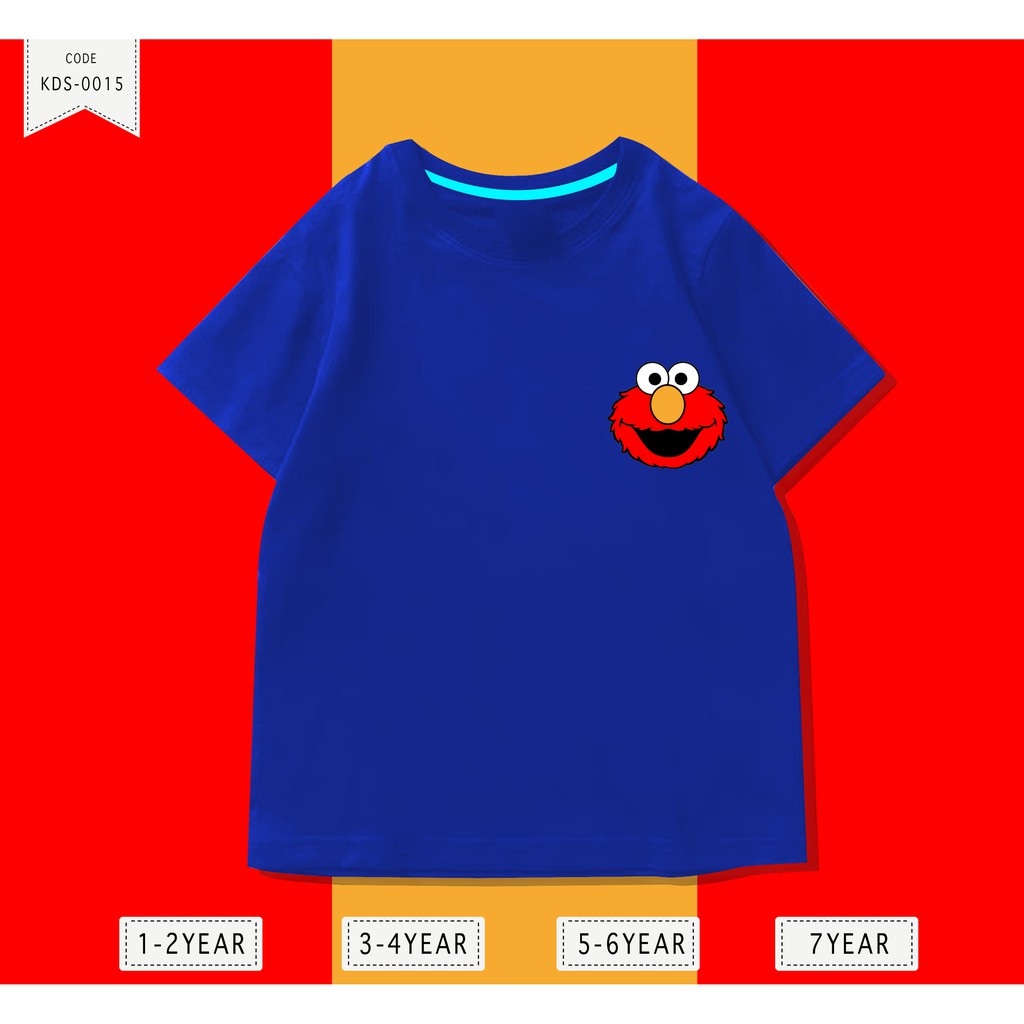 Baju Anak Elmo / Kaos Distro DTF Anak Laki Laki dan Perempuan / Unisex / Motif Kartun