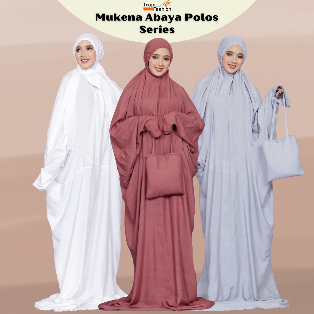 Mukena Bali Abaya Polos Bahan Rayon Janger Premium Termurah By Zahwa