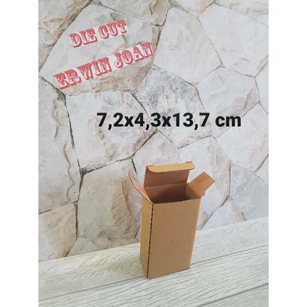 

Kardus Box uk. 7,2x4,3x13,7 cm Kotak Karton Die Cut botol