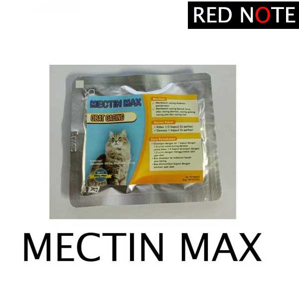 Obat Cacing Mectin Max Sachet - Isi 10pcs