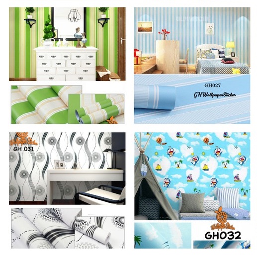Wallpaper dinding 3d motif elegant / Wallpaper dinding kamar tidur anak wallpaper stiker dinding rumah 45cmx1m
