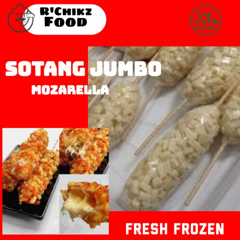 SOTANG JUMBO ( 1 PCS + Free Saos Sambel ) /FROZEN SOTANG/SOSIS KENTANG/MAKANAN BEKU/KENTANG BEKU