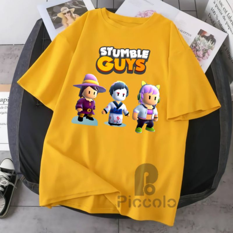 baju kaos stumble guys bahan premium