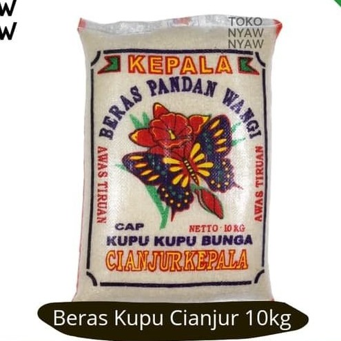 

Beras kepala pandan wangi super kupu kupu bunga cianjur 5kg 10kg 20kg