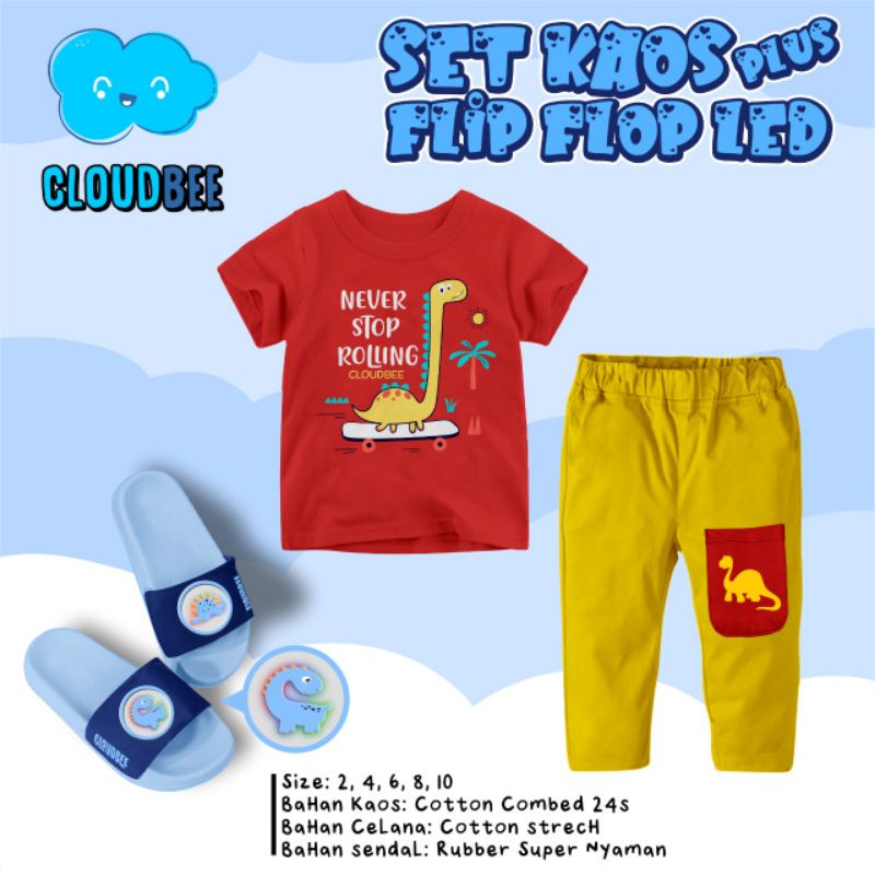SALE Set Cloudbee FREE SANDAL LED