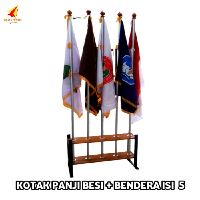 

Kotak Panji Besi + Bendera isi 5