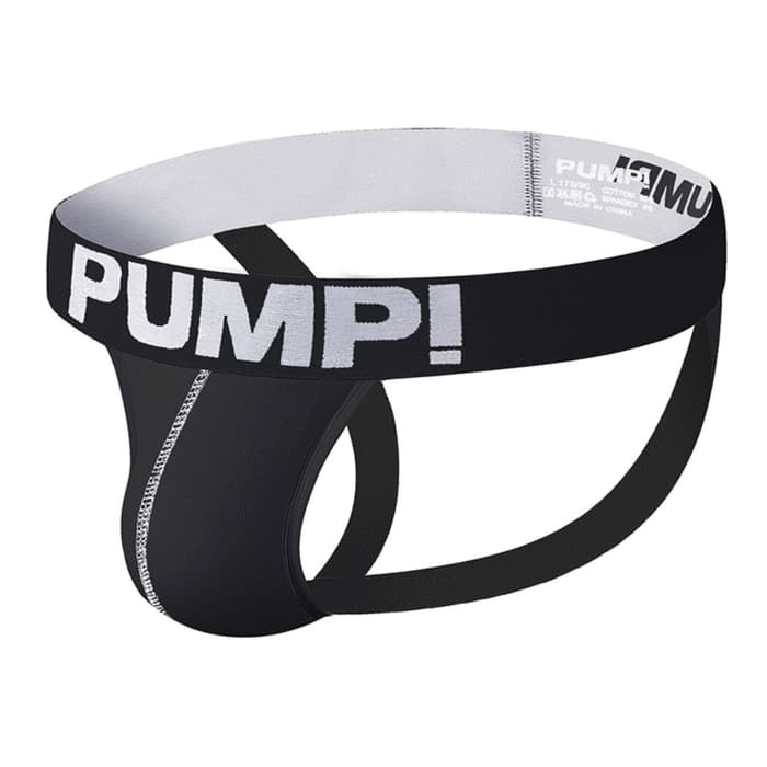 Celana Dalam Pria, Jockstrap Jock Strap Men Underwear Sexy Pump - Putih, M