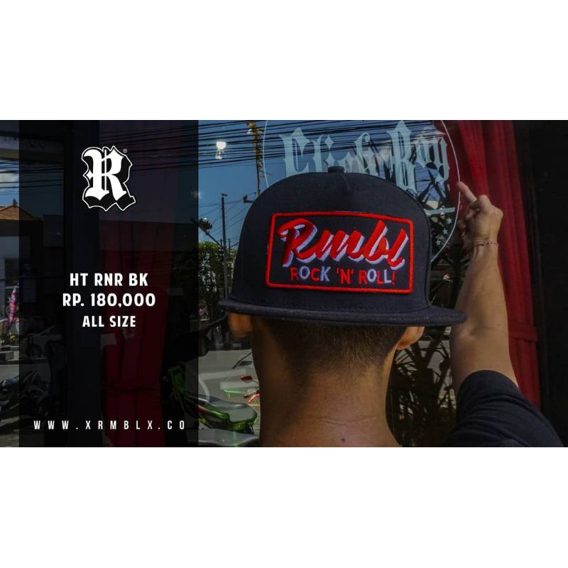 RUMBLE RMBL HAT RNR BK