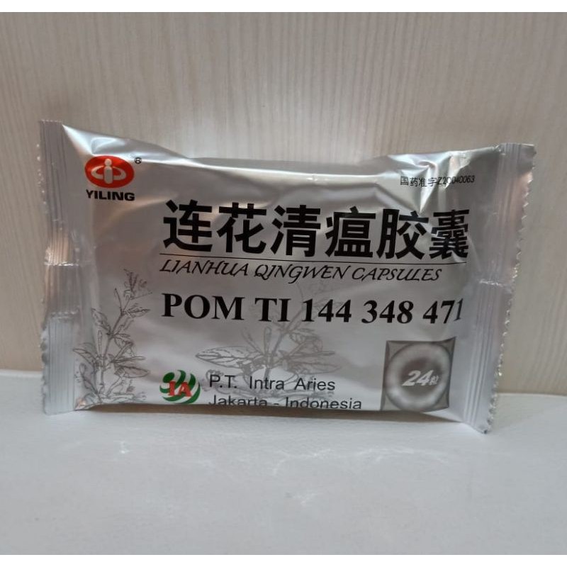 Lianhua Qingwen BPOM ASLI ORIGINAL 100% / Lian Hua isi 24 kapsul