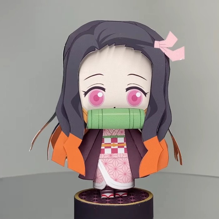 Chibi Mini Nezuko Kimetsu No Yaiba Papercraft