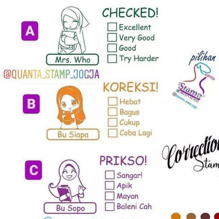 

Stempel Koreksi untuk Reward prestasi belajar anak