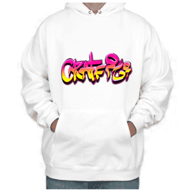 Hoodie Street Style Graffiti / Hoodie Unisex Pria dan Wanita Cotton Fleece Tebal Dan Lembut