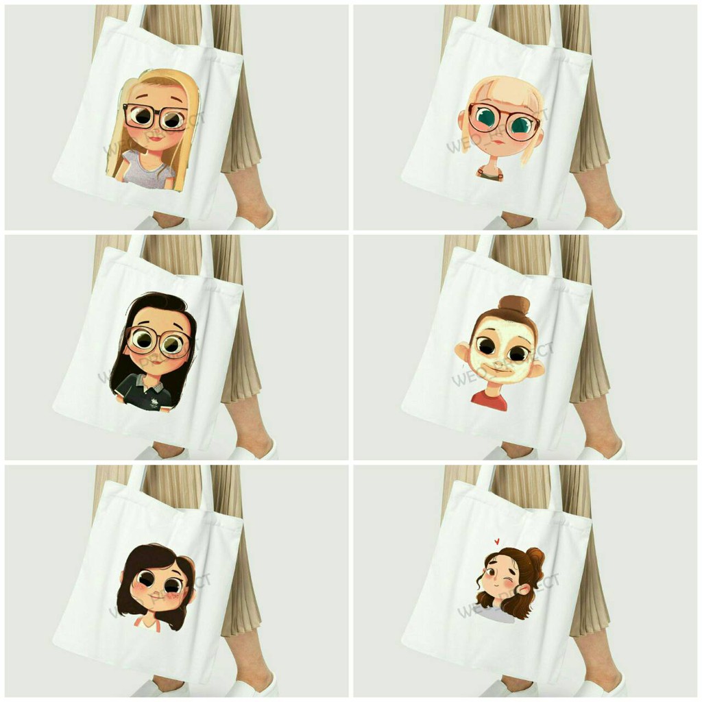 TOTE BAG KANVAS / TOTE BAG WANITA / TOTE BAG GIRLS2