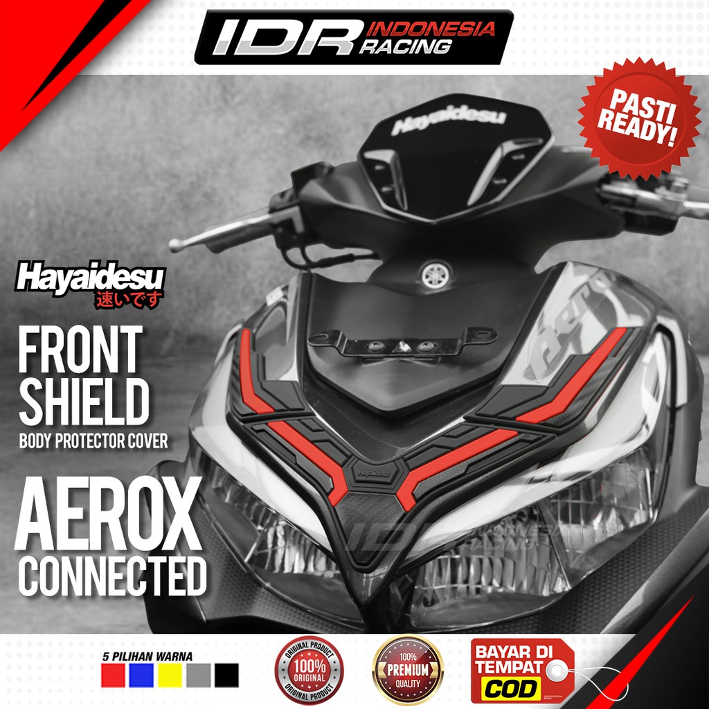 Hayaidesu AEROX Connected Front Shield Tameng Cover Body Protector Aksesoris Yamaha