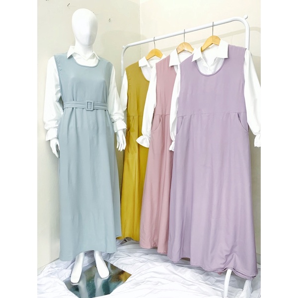 Jasmine Dress | overall &amp; kemeja terpisah