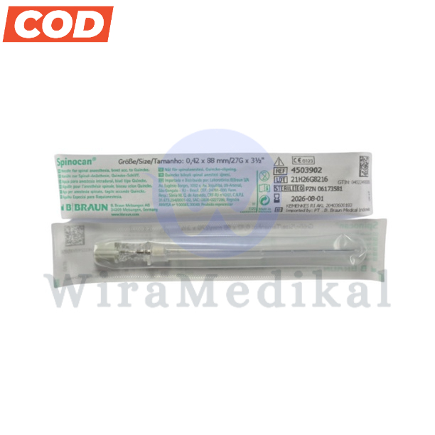 SPINOCAN 25G 26G 27G B BRAUN / Jarum Spinal