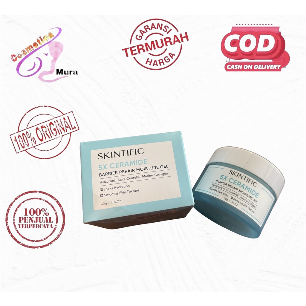 [moisturizer] skintific 5x ceramide barrier repair moisturizer Gel 30 gr - moisturizer wajah skintific