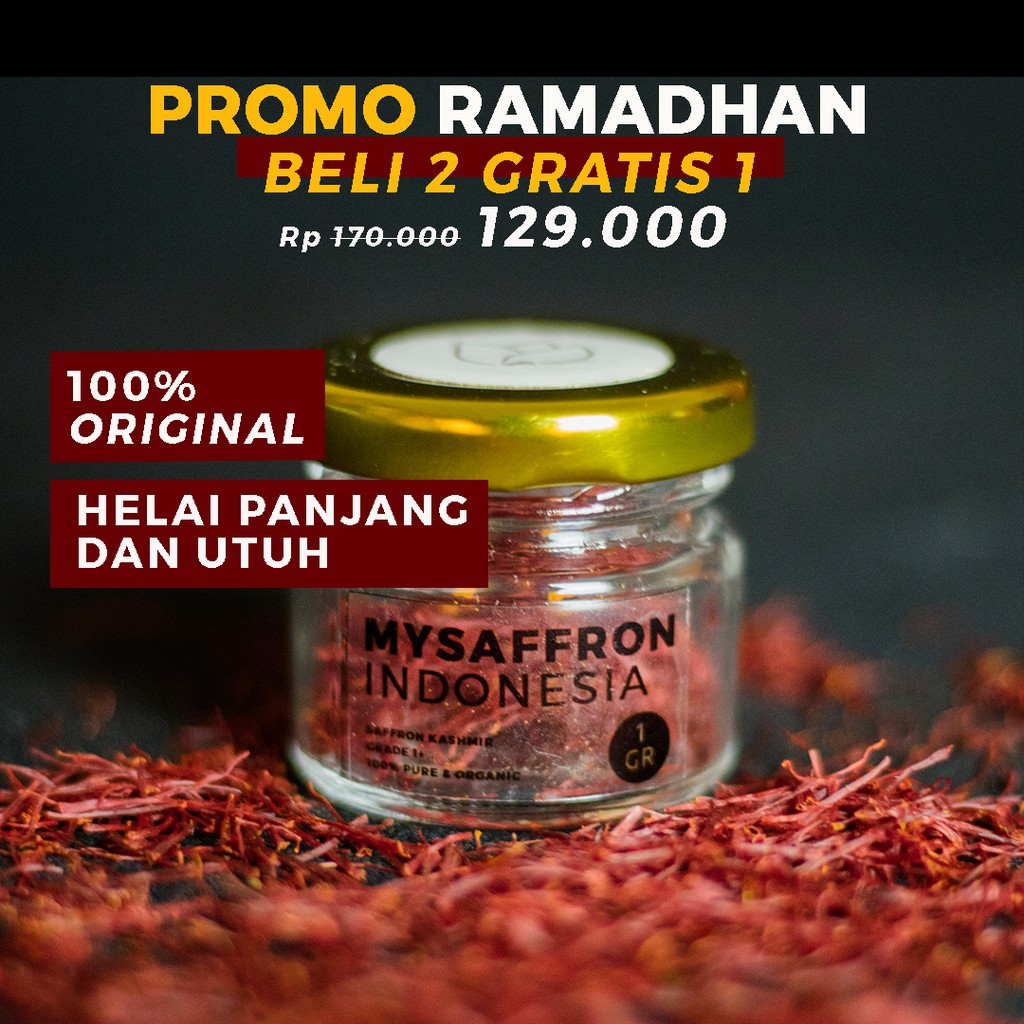 

SAFFRON KASHMIR 1 GR (FINEST QUALITY) 100% ORIGINAL