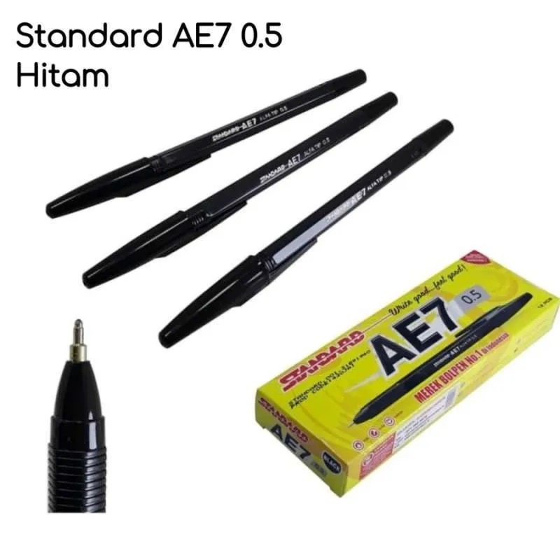 

Pen / Pulpen / Ballpen Hitam 0.5 STANDARD AE7