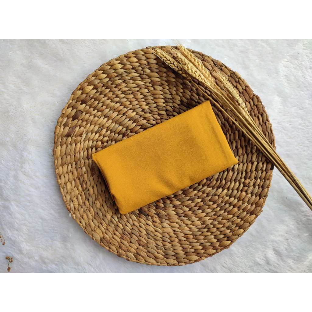 PART 3 : PASMINA DIAMON 175x75 PASHMINA DIAMOND GEORGETTE-MUSTARD