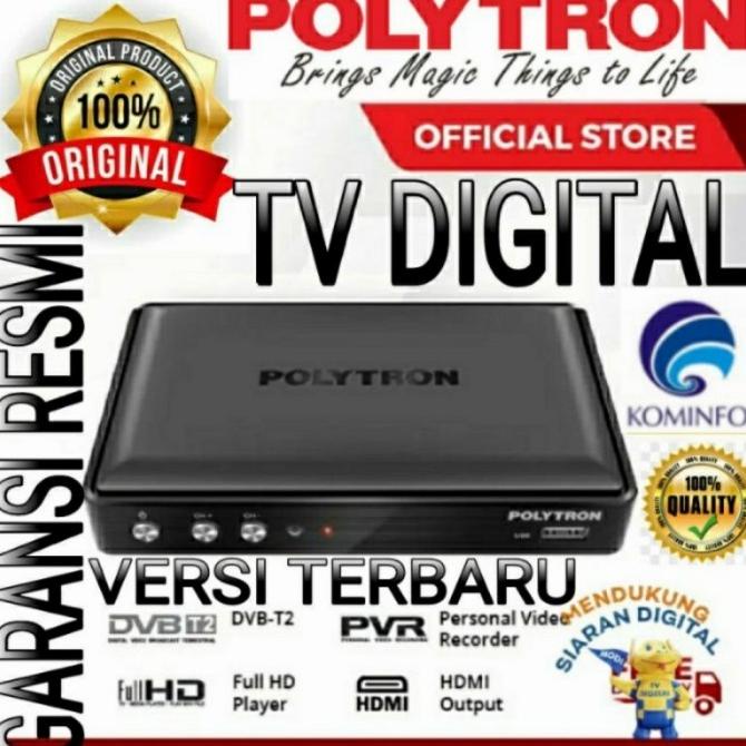 SET TOP BOX TV DIGITAL dvb T2 STB POLYTRON PENERIMA TV DIGITAL Termurah