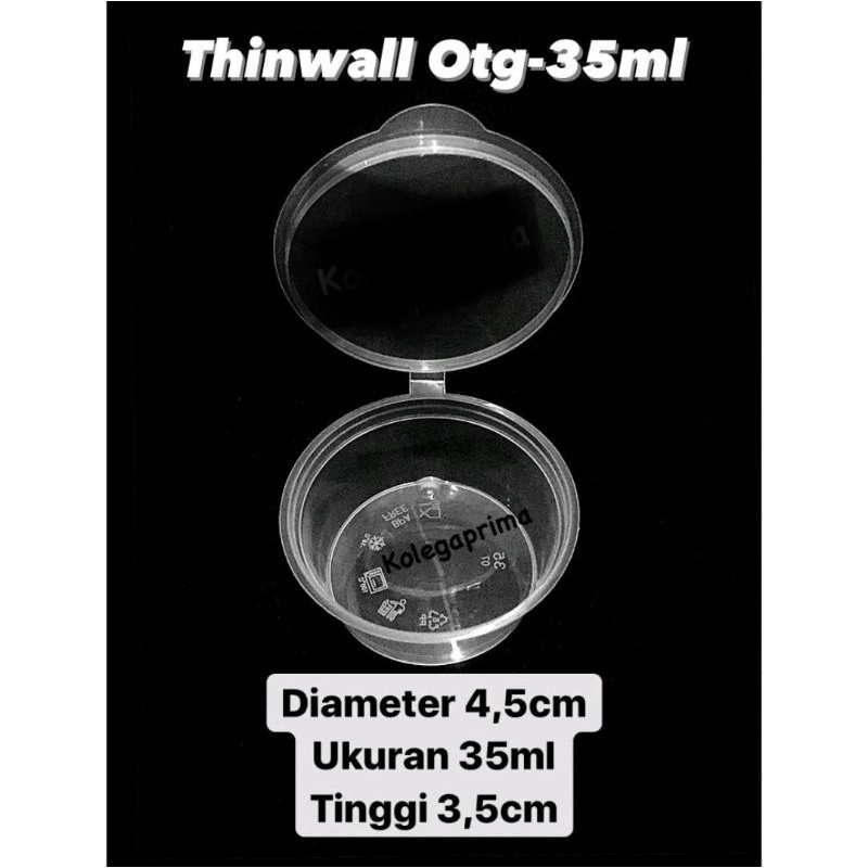 Thinwall Cup Sambal  OTG35ML Wadah   Sambal Klip  Isi 50PCS
