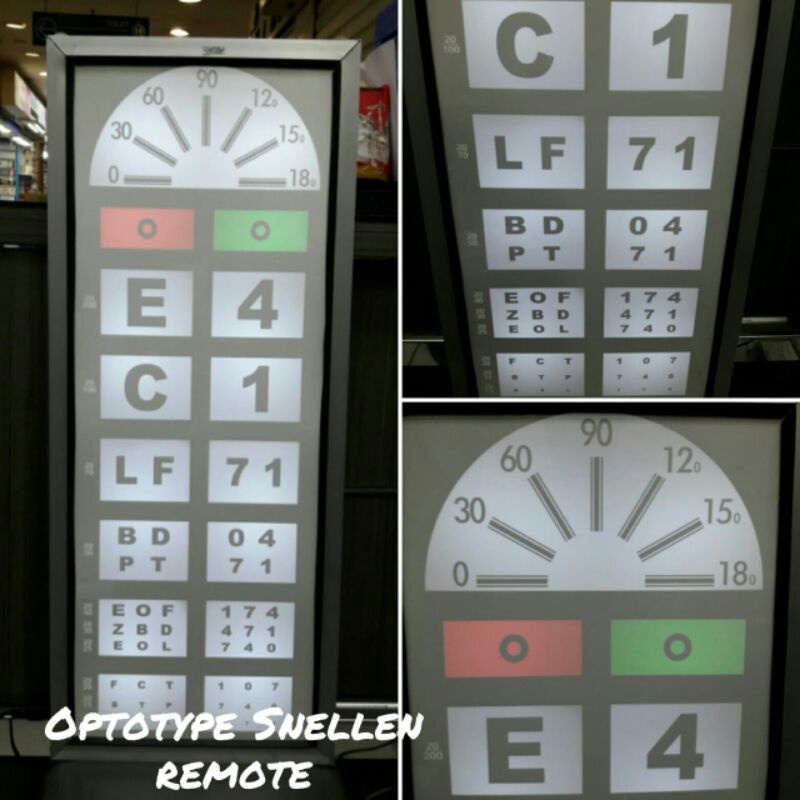 Snellen chart elektrik