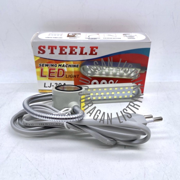 LAMPU SEWING MACHINE MESIN JAHIT MAGNET LED 30W 30 WATT STEELE