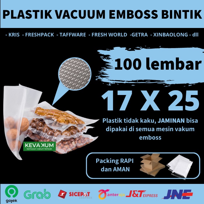 Jual Plastik Vacum Embos X Isi Plastic Vacum Embos Bintik Vakum