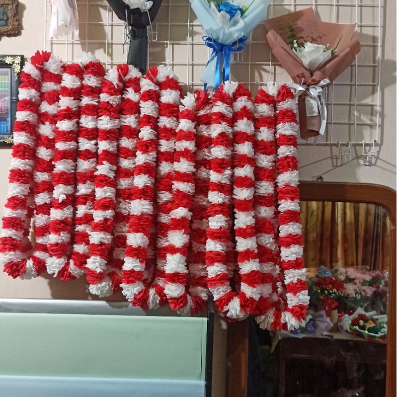 Kalung Penyambutan Satgas | Kalung Merah Putih