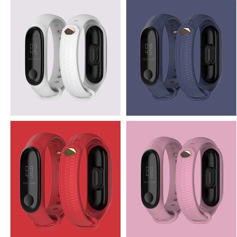 [BEST] STRAP TALI JAM STYLE HONEYCOMB - FOR XIAOMI MI BAND MIBAND 3 4 WATCH