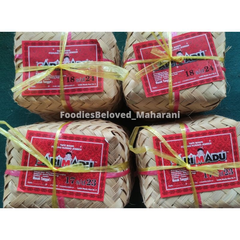 Tape Besek Singkong Kuning Asli Jember