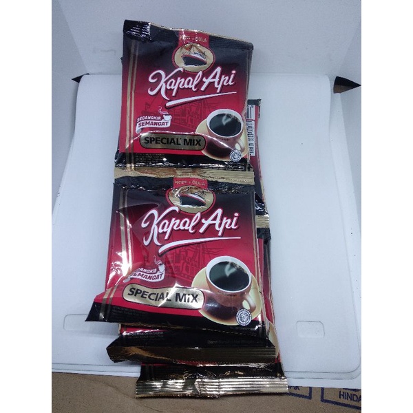 

Kopi kapal api special mix + gula