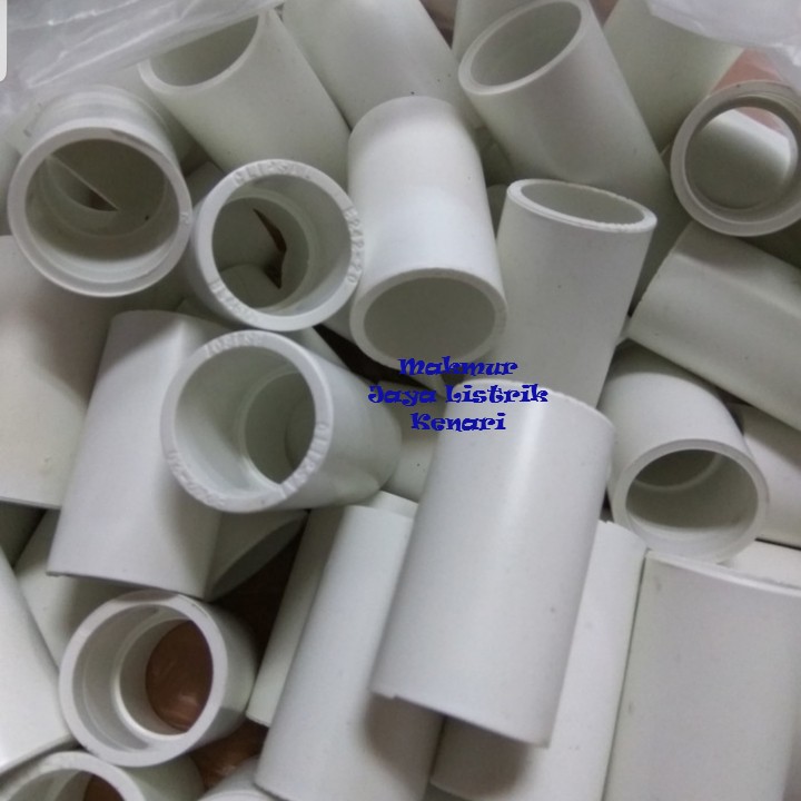 SOK PIPA PVC 20 MM BOSS ECER SOCK KONEKTOR SAMBUNGAN PIPA 20mm