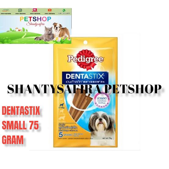 SNACK ANJING PEDIGREE DENTASTIX SMALL DOG 5-10 KG 75 GRAM ORIGINAL