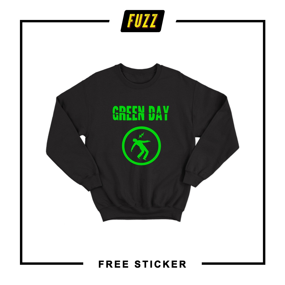 Crewneck Green Day Sweater Band Distro Musik Punk Rock Sweatshirt Pria Dan Wanita Bahan Fleece Tebal